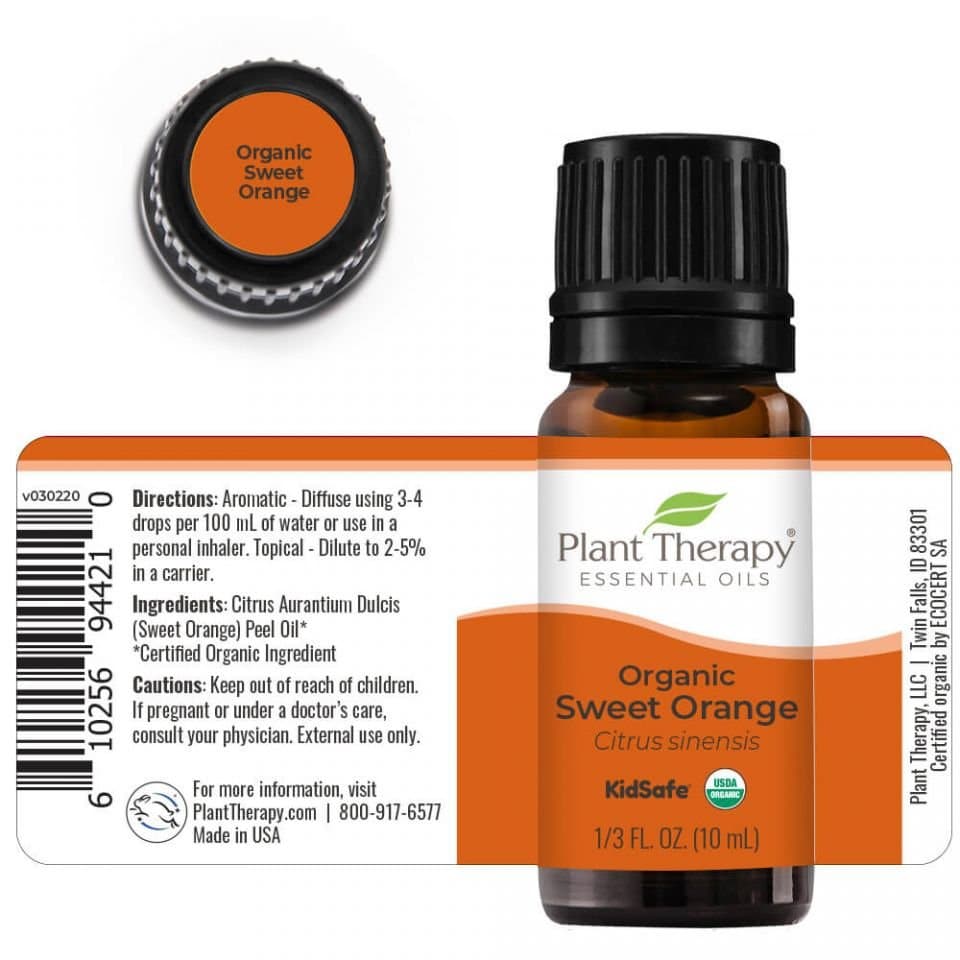 Organic Sweet Orange Essential Oil (10mL) - HER Home Design Boutique